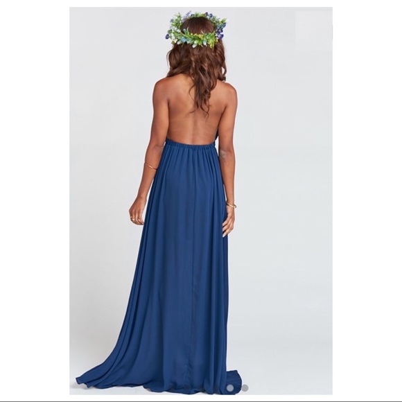 SHOW ME YOUR MUMU NAVY MAXI GOWN DRESS - Picture 5 of 7